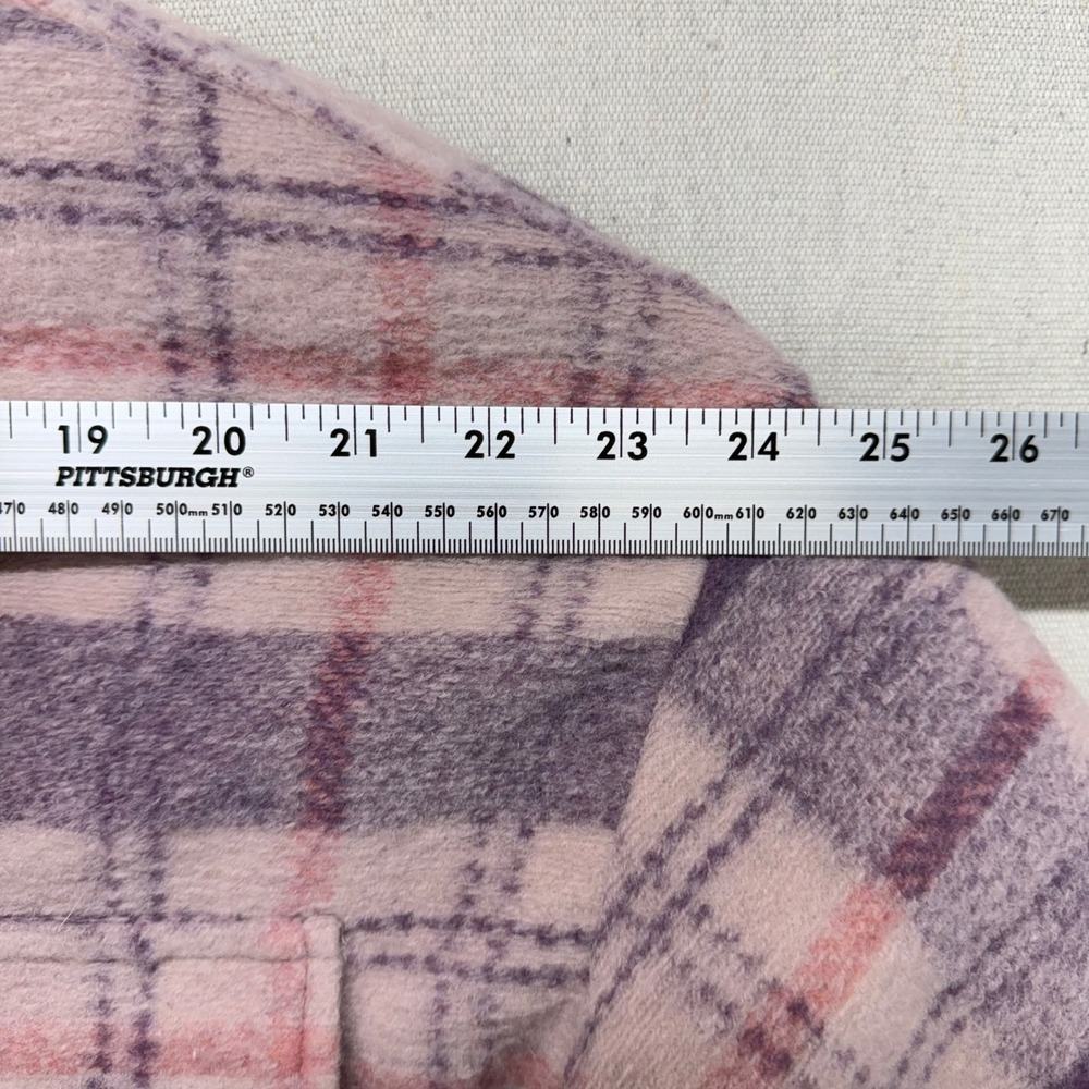Universal Thread Purple Plaid Shacket Womens M Button Front Shirt Jacket NWT New - Picture 15 of 16